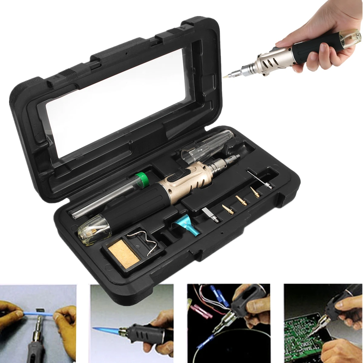 Buy 10in1 Gas Soldering Iron Set Gold HS 1115K 26ml