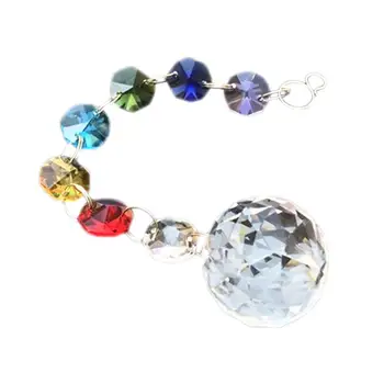 

Crystal Lighting Color Crystal Ball Pendant Color Octagonal Beads For Chandelier Hanging Drops/Outdoor Christmas Tree Decoration