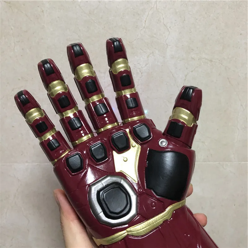 1:1 светодиодный светильник Thanos Gauntlet военные Косплей Перчатки ПВХ экшн-модель игрушки подарок на Хэллоуин Детский подарок