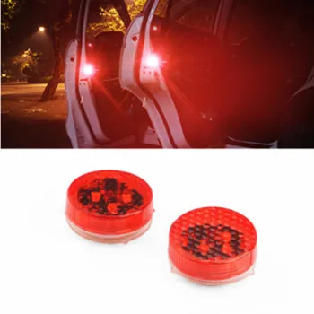 

WEINUO 2Pcs Car LED Door Warning Lights Magnetic Wireless Signal Lamps Strobe Flashing Bulb Auto Universal Interior Accessories
