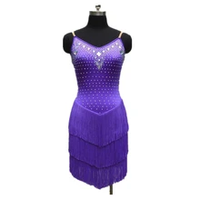 Стиль латинский танцевальный костюм сексуальные алмазные кисточкой женский конкурс латиноамериканских танцев платья для танго ча-ча танцевальные платья