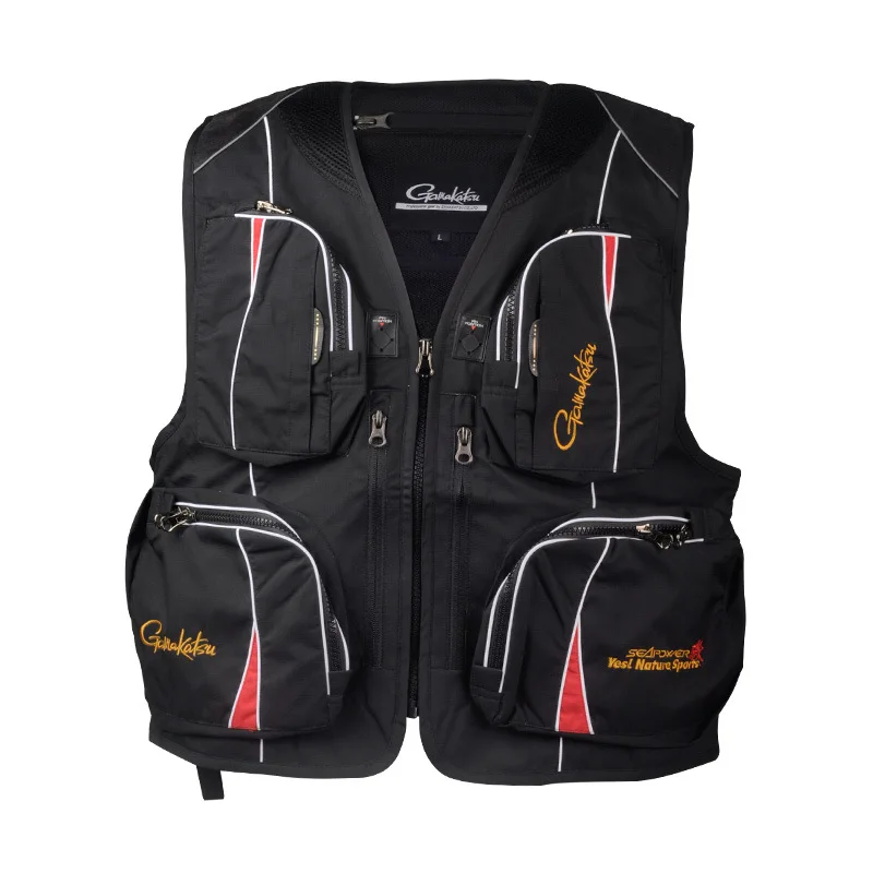 

2019 NEW Gamakatsu Vest Leisure Multi Pocket Multi-function light Man Anti-skid Wear-resisting sports outdoors Free shipping