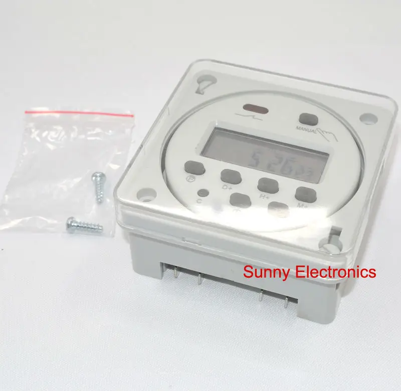 Digital Programmable Timer Time Switch Relay Case Waterproof Cover