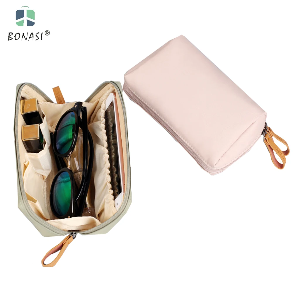 

Women Fashion Nylon Solid Waterproof Lipstick Cosmetic Bag Girls Makeup Cases Pouch Beauty Brushes Toiletry Bag maquilhagem