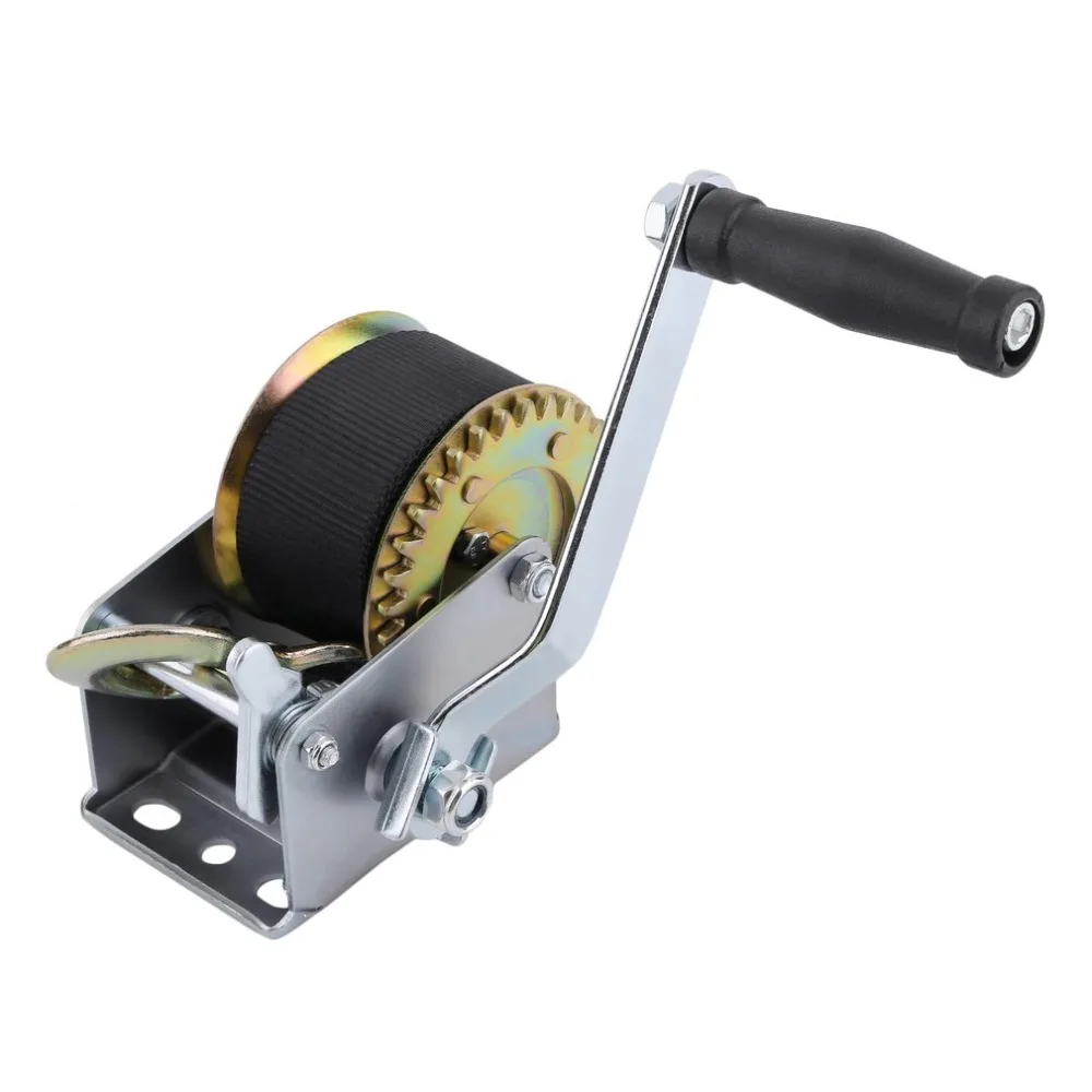 

Manual Hand Winch 600lbs Boat Trailer For Caravans 6m Strap Marine Truck Puller Lifting Releasing Sling Hauling Tool for Car