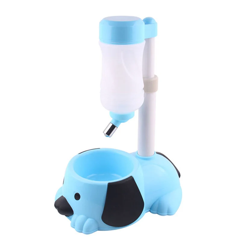 

1 Pcs Pet Feeder Automatic Drinking for Dog Cat 450ml Adjustable Height Feeder Station Hot Sale