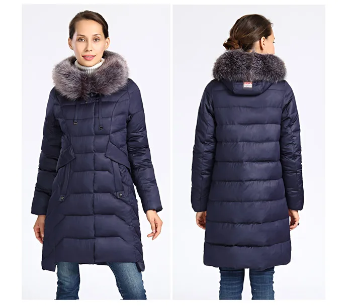 2019 новая зимняя куртка для женщин; Большие размеры меховой воротник длинные Женское зимнее пальто Толстые Высокое качество Теплый пуховик
