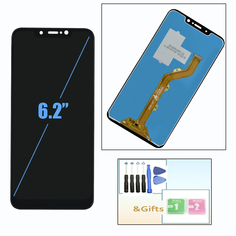 

6.2" NEW Original For Tecno Camon 11 Pro CF8 LCD Display With Touch screen Digitizier Assembly parts