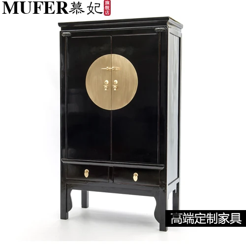 Modern Fashion New Chinese Style Chinese Style Antique Furniture Modern fashion new Chinese style Chinese style antique furniture wardrobe cabinet to do the old wood entrance cabinet display ca-in Wardrobes from Furniture ... - Modern Fashion New Chinese Style Chinese Style Antique Furniture