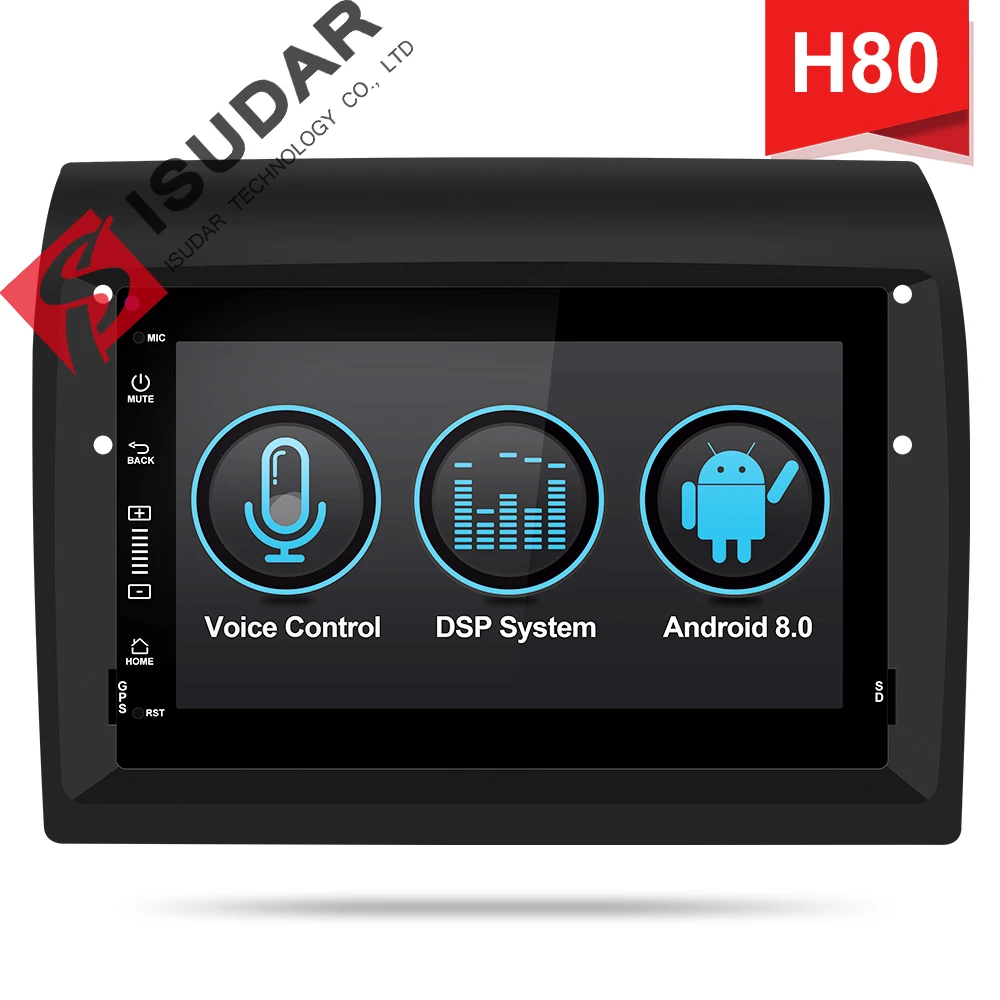 Isudar H80 Автомобильный мультимедийный плеер Android 8,0 2 DIN Авторадио для Fiat/Ducato/peugeot/Боксер/джемпер попугай голос управление DSP