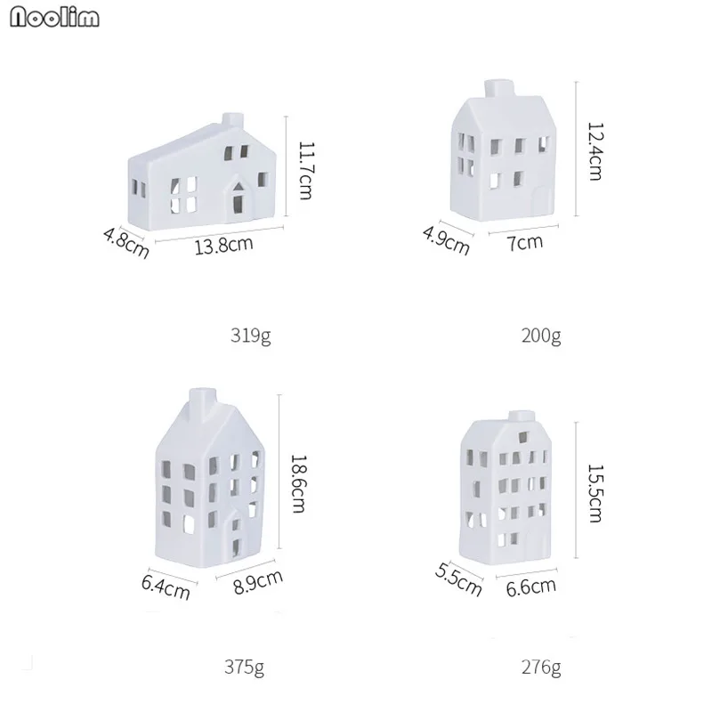 Скандинавский керамический подсвечник, креативный подсвечник в форме дома, романтичный подсвечник при свечах, праздничный реквизит, украшение для дома, свадьбы, вечеринки