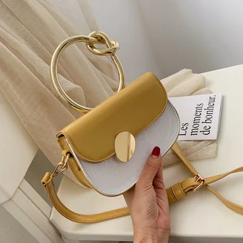 

2019 Bow-knot Handle Handbags Fashion Crocodile Pattern Women Shoulder Messsenger Bag Designer Phone Purses Small Flap Bags