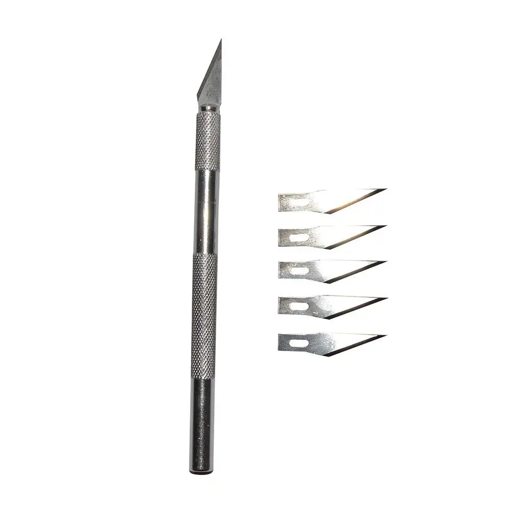 EHDIS-Metal-Handle-Scalpel-Knife-5pcs-Spare-Blades-DIY-Art-Knife-Vinyl-Wrap-Film-Wood-Paper (1)