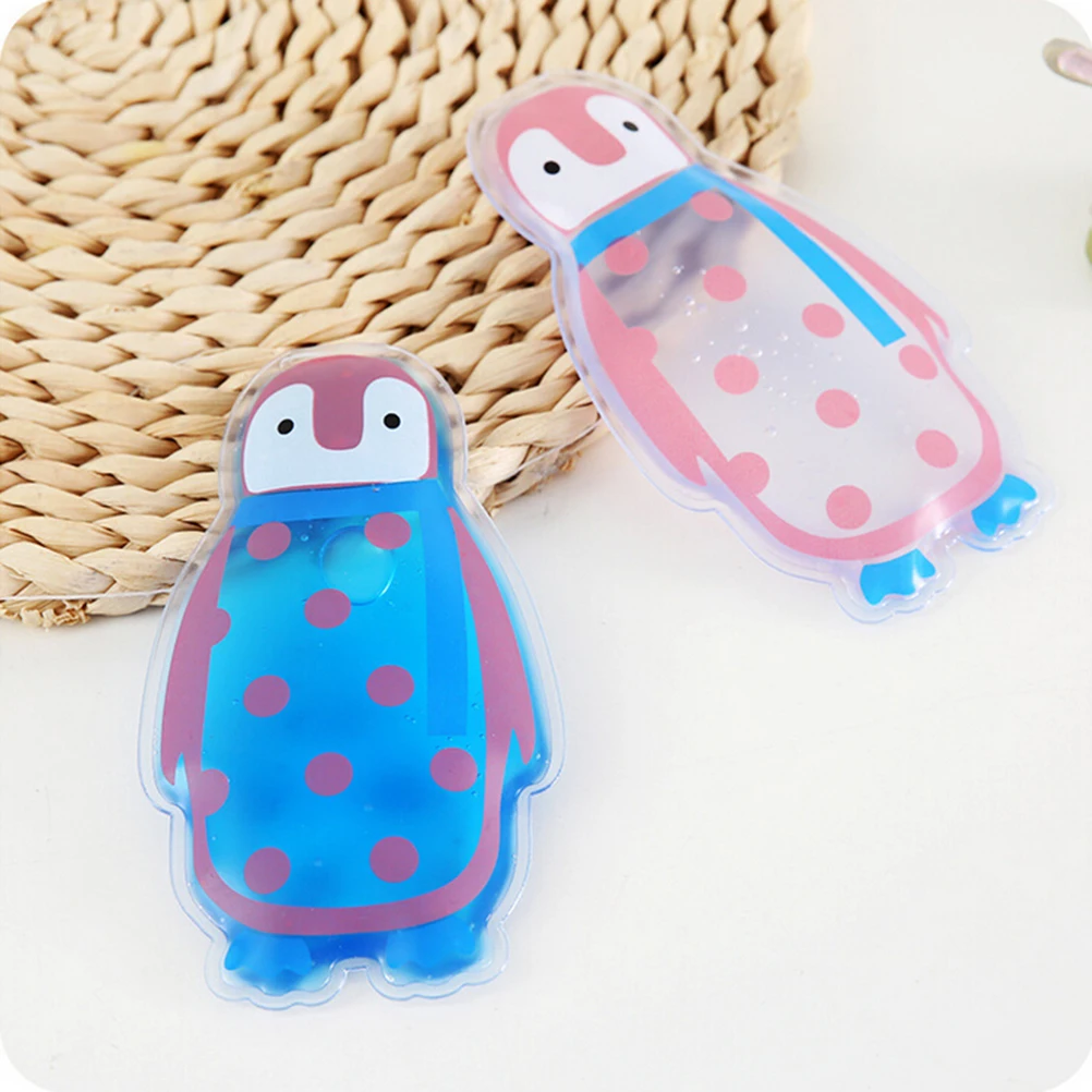 1 pcs Cute Penguin Shaped Thicken Reusable Gel Ice Bag Cool Pack High Quality Summer Cold Cooler Bags Health Care Pain Relief