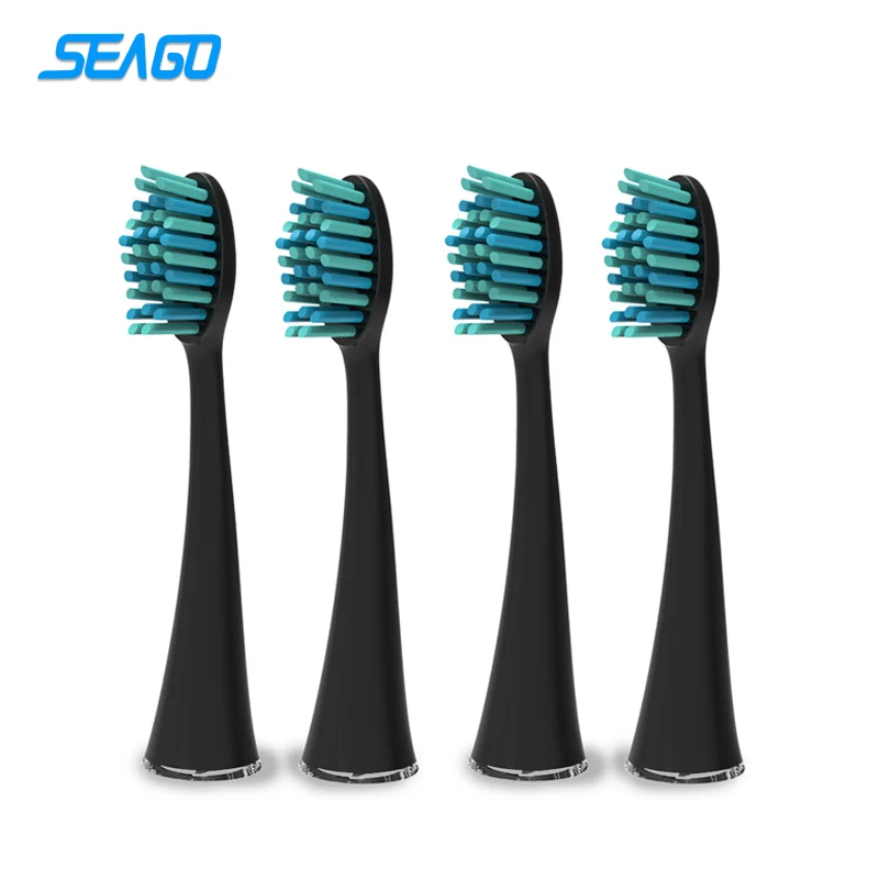 

SEAGO 4pcs/pack Standard Brush Head SG861 Sonic Electric Toothbrush Head Compatible with SG986/SG987 Replacement Brush Head