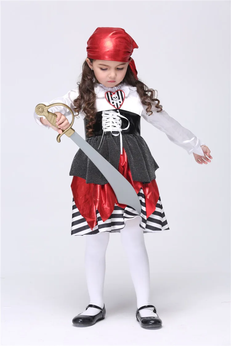 Children Kids Girls Pirate Costume Clothing Halloween Infant Girls Cute