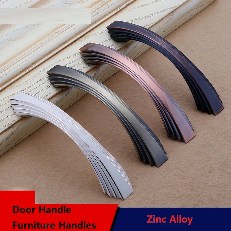 

1Pcs Door Handle Furniture Handles Zinc Alloy Drawing Kitchen Cupboard Wardrobe Dresser European Style Antique Hardware