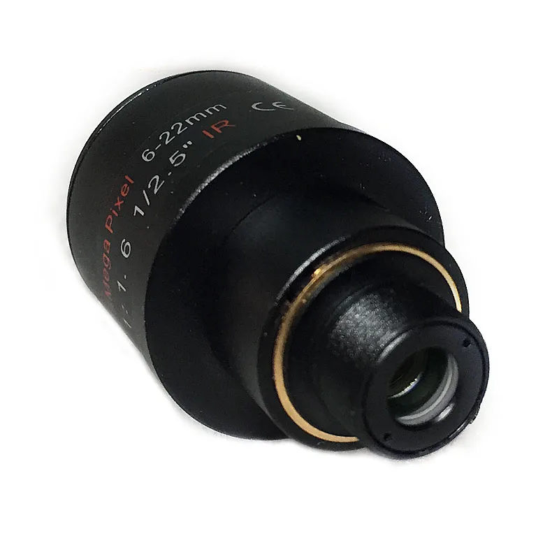 Объектив CCTV 1/2. 5 дюймов 6-22 мм 5MP M12 крепление варифокальный объектив F1.6 для 4MP/5MP CMOS/CCD Датчик Безопасности IP/AHD камеры