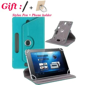 

3in1 360 Degree Rotating Case For DEXP Ursus 10M 3G 10.1 inch Tablet Universal PU Leather Cover Case 7 Colors + gift
