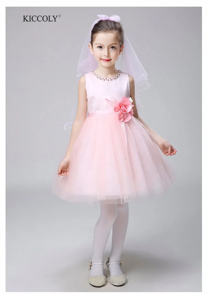 

New 2015 flower girl party dress Sleeveless Girl Dresses Girls' Knee Length Dresses Kids Vintage Vest Dress Vestido
