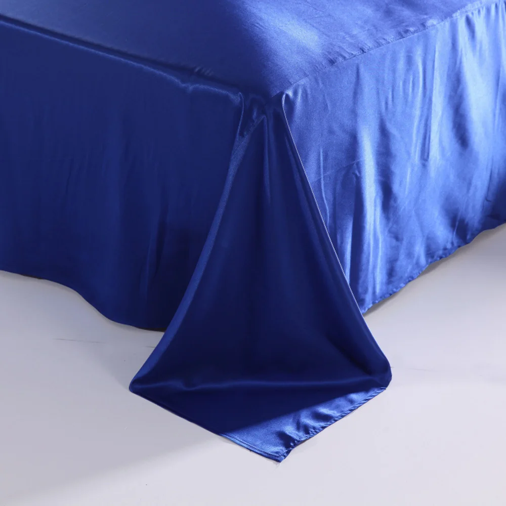 2015 classic silk satin plain solid color silk bedding set bedclothes,wedding bedding,silk home textile,flat sheet+pillowcases