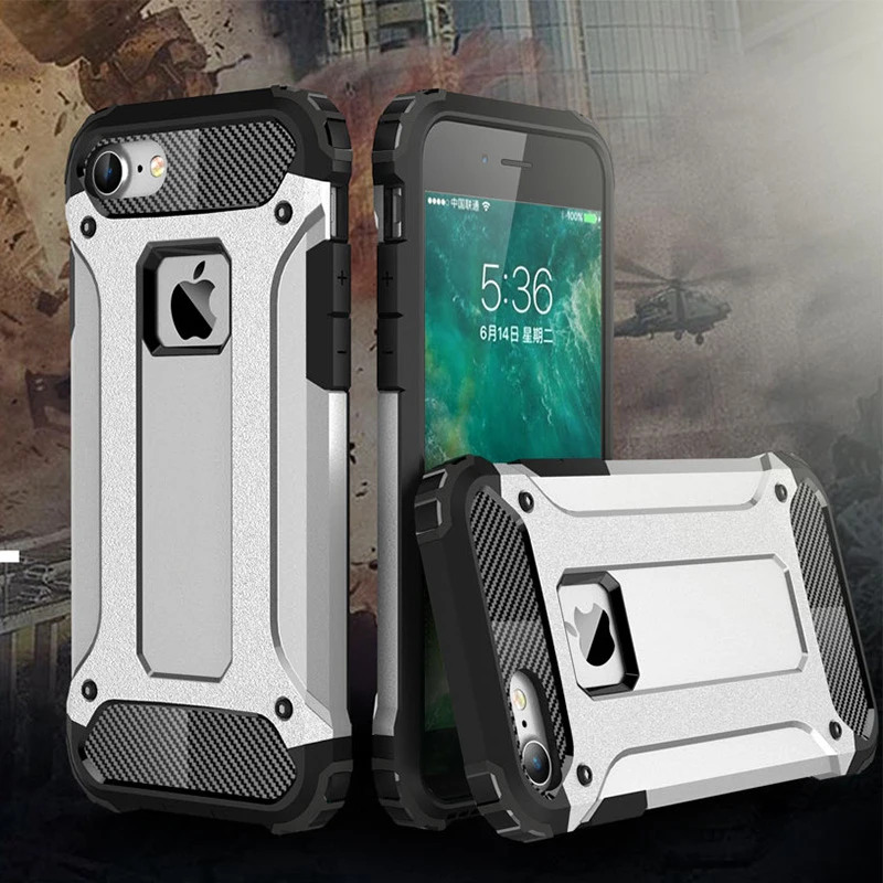 

Shockproof Case For iPhone 7 8 Plus X XR XS Max Silicone Bumper Back Cover On Apple 6 6S S Protective Hard i Phone Coque Fundas