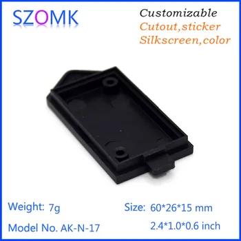 

50 pieces a lotabs material plastic humidity sensor temperature sensor enclosure pcb distrubition enclosure 60*26*15mm