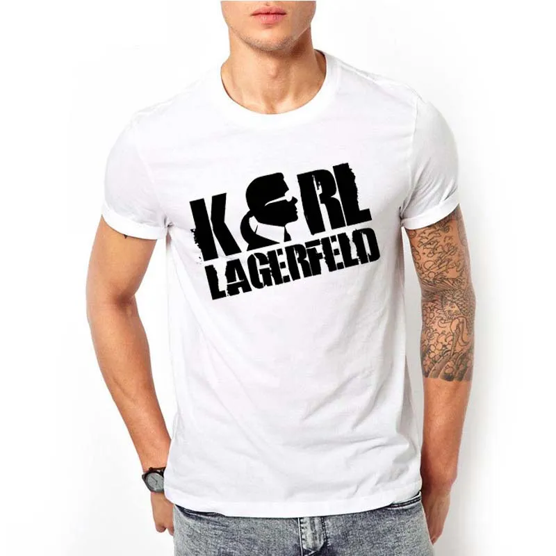 

Karl Lagerfeld T Shirt Men Summer 2019 Cat Animal Print T-shirt Vogue Harajuku Top Couple Clothes Boyfriend Gift Tees Hombre