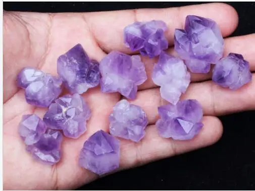 

50g Natural Amethyst Skeletal Quartz Point Crystal Cluster Healing Specimen