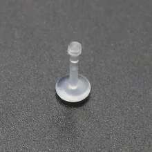 10Pcs Flexible Lip Stud Ear Spiral Tragus Cartilage Stud Ring Piercing Transparent Body Piercing Sexy Jewelry Bioflex Wholesale