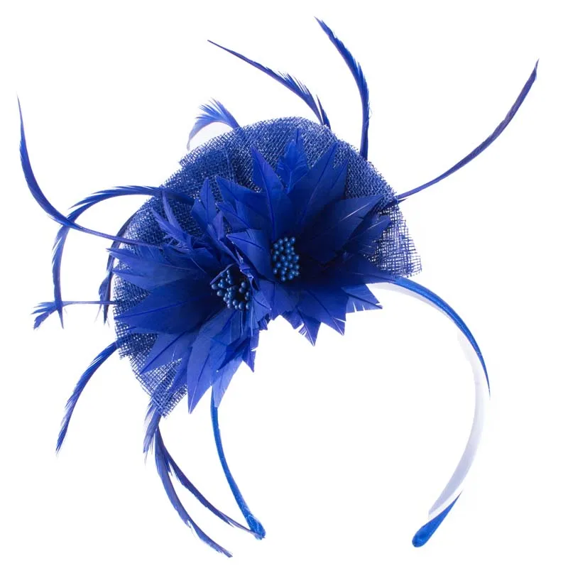 Новая коллекция вуалетки шляпы Sinamay перьевые сетчатые шляпы для женщин Кентукки Дерби Свадебные События Коктейльная повязка на голову 1 шт - Цвет: T332