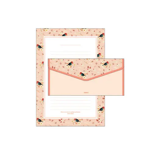 1 комплект =(4 с буквами на листе бумаги+ 2 шт конвертов) мелкий цветок животных набор букв/набор бумаги для письма Офис& школа поставки - Цвет: 1 set style 08