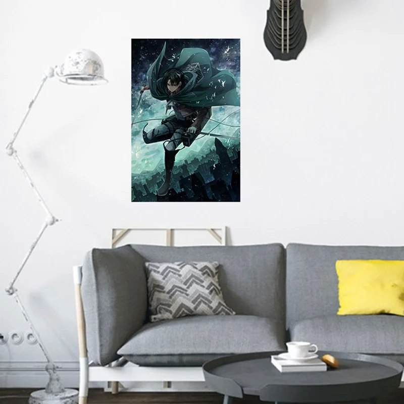 Обувь для косплея; аниме для косплея по аниме «атака на Титанов»(настенный плакат, картина плакат Косплэй украшение дома