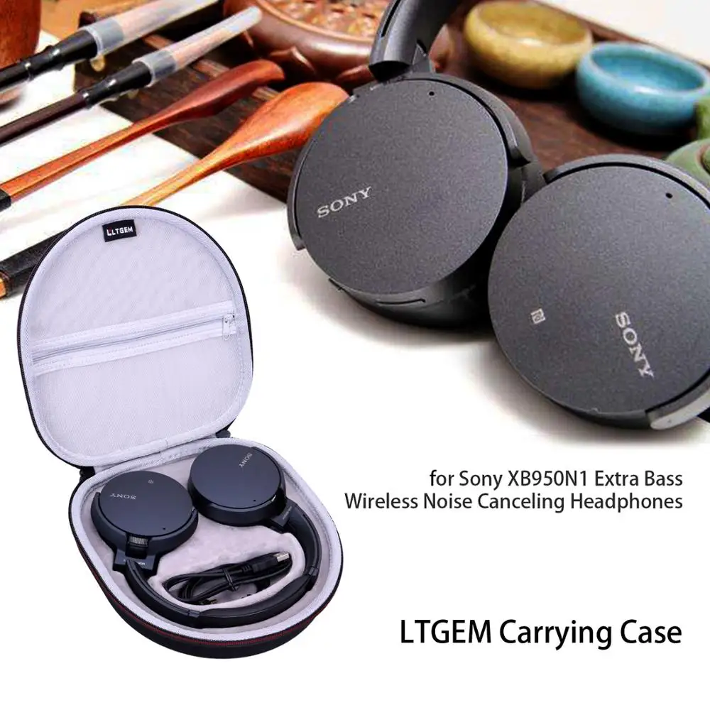 LTGEM EVA Hard Case for Sony XB950N1 Extra Bass Wireless Noise Canceling Headphones