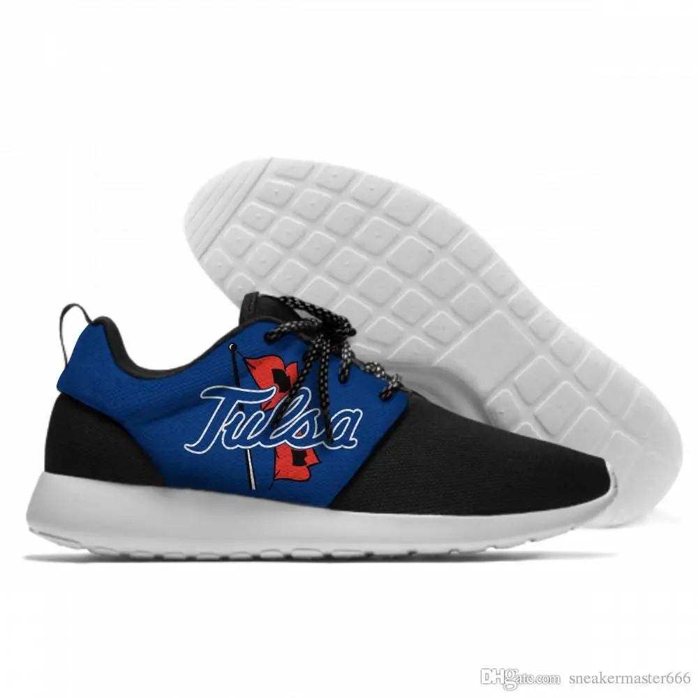 

Men's Vulcanize Shoes NCAA Tulsa Golden Hurricane Free Run 3D Printed Outdoor Breathable Leisure Casual Shoes Zapatos De Hombre