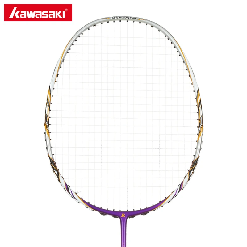 

Kawasaki Junior Badminton Rackets 35 LBS High Tension S710 Graphite Fiber Badminton Racquet with String