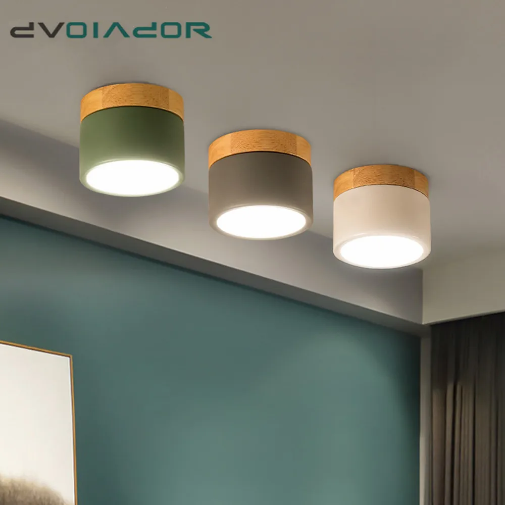 US $13.62 Surface Mounted Ceiling Led Downlight Macaroon LED Spot Led Lights 12W 5W Nordic Led Spot Downlight For Indoor Foyer Bedroom