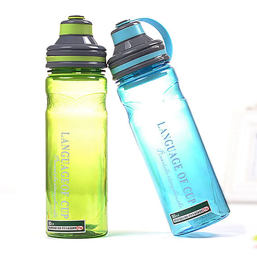  600ml /800ml/1000ml my plastic sports Shaker blender water bottle with leak proof lid stainless steel ball 