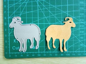 

Hemere Goat border Animals Metal Cutting Dies Embossing Stencil for DIY Scrapbooking Photo Album Paper Card Decor Craft Die cuts
