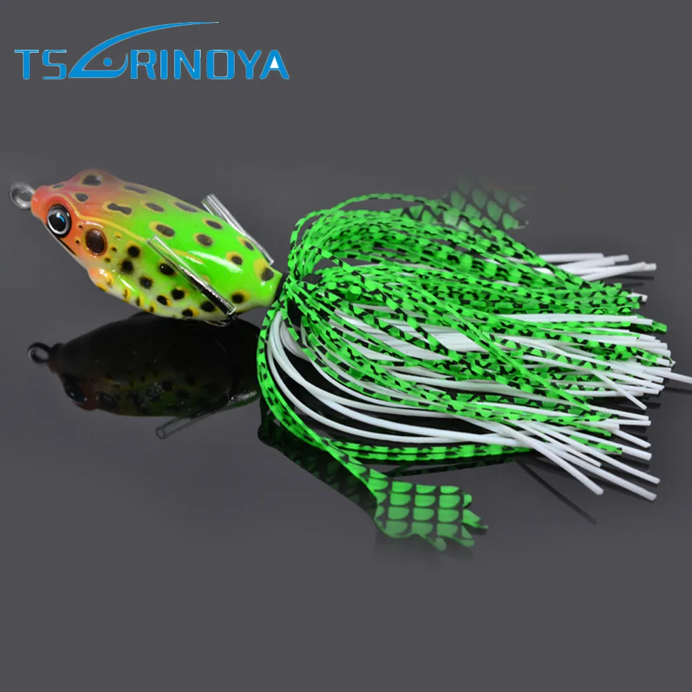 Tsurinoya 2Pcs 40mm7g Soft Tube Bait Japan Plastic Fishing Lures Frog