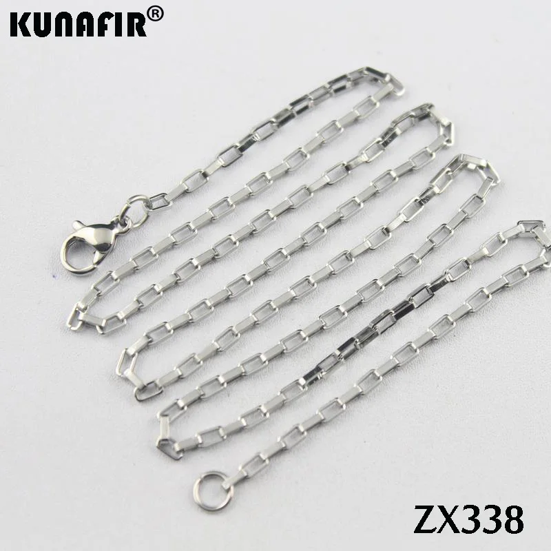 Цепочка Из Нержавеющей Стали длиной 14 38 дюймов 2 0 мм 20 шт.|box chain|chain stainlessstainless steel