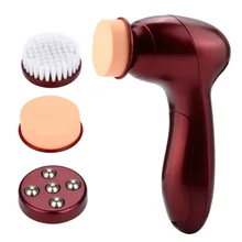 3 в 1 электрическая кисть для чистки лица Уход за лицом машина с заменой головок поры кожи очиститель массаж мини-массажер щетка