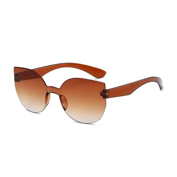 

Gradient Brown Cat Eye Sunglasses Women Vintage Transparent Sport Sun Glasses Men Outdoor Travel Big Frame Goggles Eyewear UV400