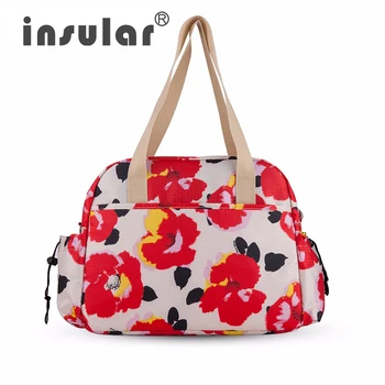 

Insular Printed Fashion Baby Diaper Bag Premium Quality Mommy Bag Nappy Bag Shipping Free Women Tote Bag