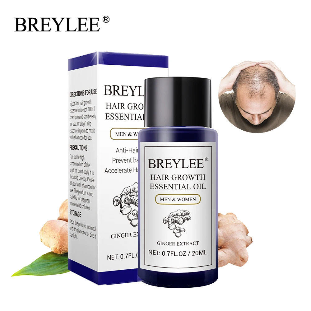 BREYLEE 20 мл роста волос эфирное масло быстро мощные средства для волос предотвращают облысение уход за волосами против выпадения волос
