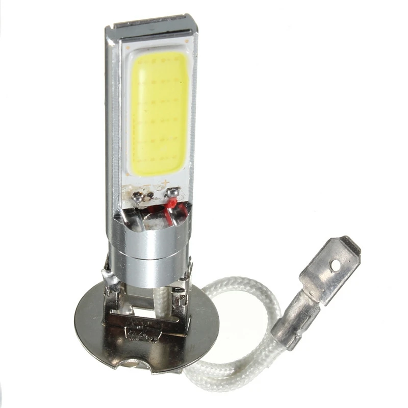 

2pcs/lot H3 COB LED Car Auto Light Bulbs Super Bright White 6000K DRL HeadLight Fog Light Lamp Bulb Car Light Source Parking 12V