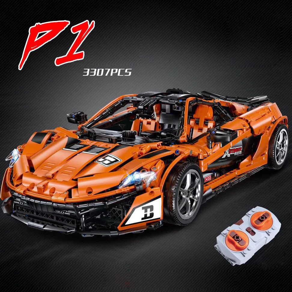 McLarened P1 блоки, совместимые с MOC-16915, строительные блоки для мальчиков, подарок на день рождения, игрушки для мальчиков, Детские 3307 шт