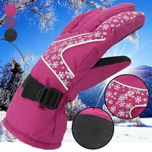 

Hot sale Men Women -30 temperature Winter Warm Ski Gloves Waterproof Windproof Snowboard Head Sports Gloves Adjustable strap