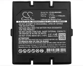 

Cameron Sino 1700mAh battery for BOLATE LB-03 M800 12-100-0002 Medical Battery