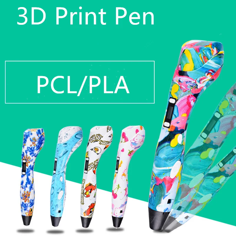 

3D Drawing Pen 1.75mm PLA PCL Filament 3D Pen With LED Screen Best Gift for Kids 3D Printer Pen Free Shipping